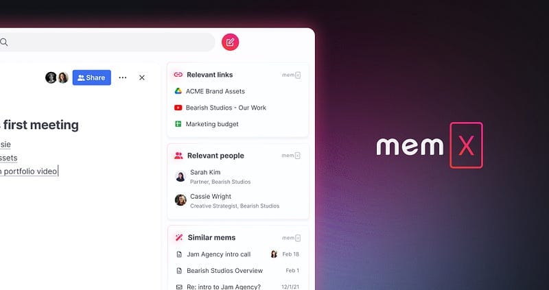 Mem X: New age note-taking experience!