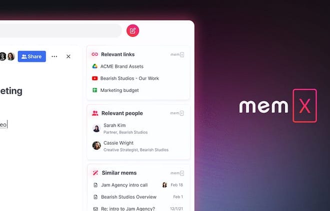 Image of: Mem X: New age note-taking experience!