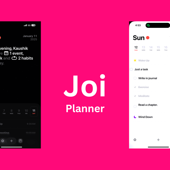 Image of: Joi Planner - First Impression