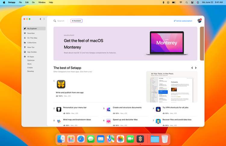 Setapp: Your One Stop Productivity Partner for Mac